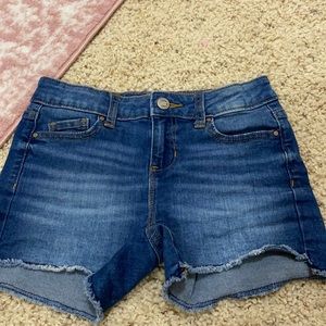 girls jean shorts size 8